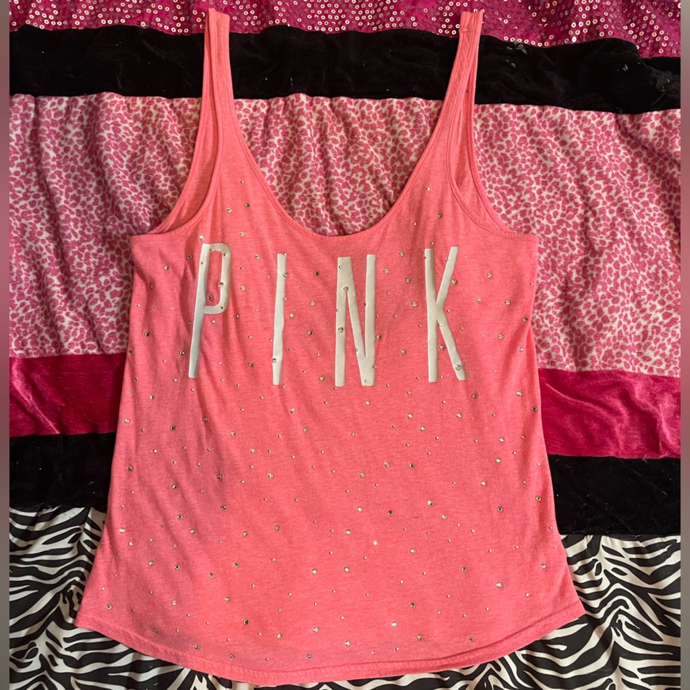 PINK Victoria's Secret Pink Tank Top with Rhinestones